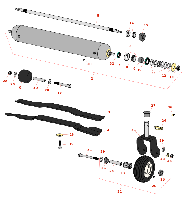 Jacobsen AR-5 Deck Parts