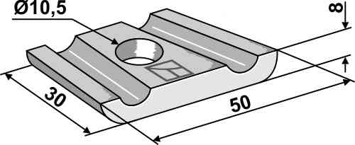 Halteplatte geeignet für Köckerling 904566