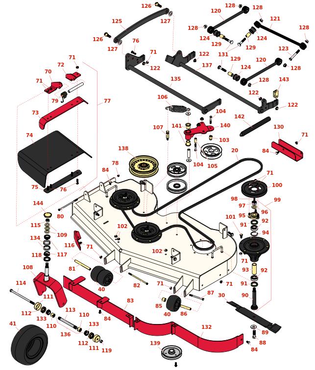 Toro Z Master Commerical 3000 60in Side Discharge Deck