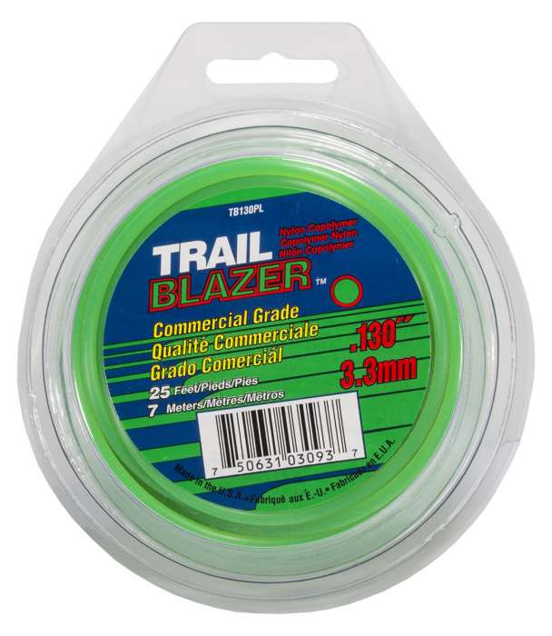 Trimmer line trailblazer™ round green 25' loop .130" / 3.3mm