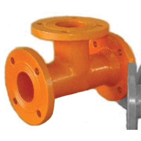 Leemco flanged tee - 3 x 3 x 3 (flange x flange x flange)