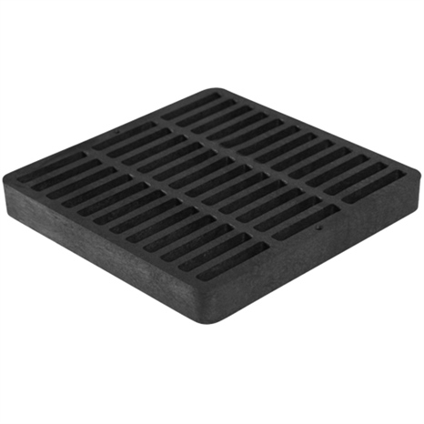 Square grate - 9" black