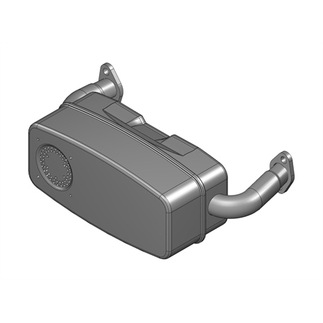 Muffler - dual inlet