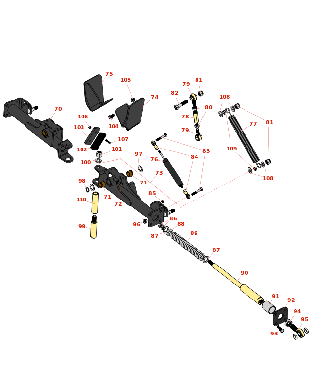 Toro Groundsmaster 4000-D Impact Arm