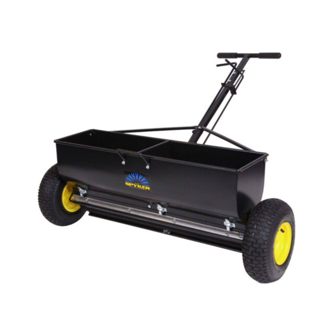 Spyker Pro Series P70-12010: 120lb Commercial Drop Spreader with Dual Hoppers for Lawns & More