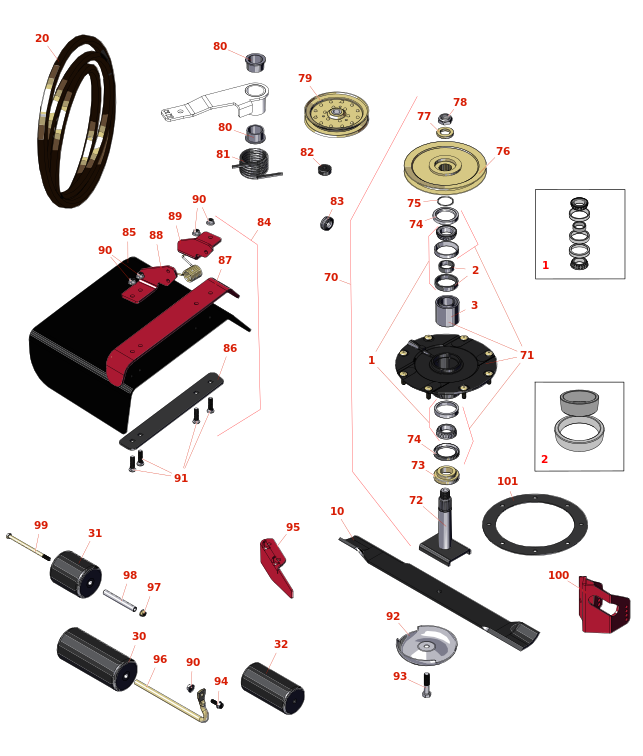 Toro Groundsmaster 3320 Deck Parts