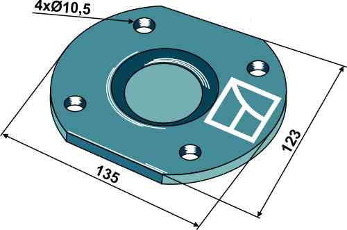 Lagerdeckel geeignet für Massey Ferguson MF3940277