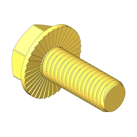 Bolt - flanged hex m8-1.25 x 20