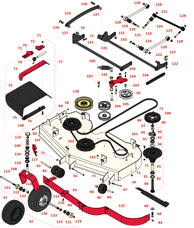 Toro Z Master Commerical 3000 60in Side Discharge Deck