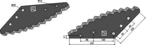 Food mixer knives fitting for AGM 512006450