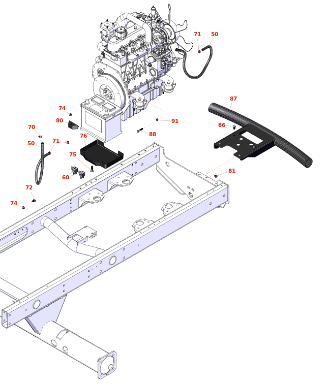 Toro Reelmaster 5510-G Fuel System & Tank