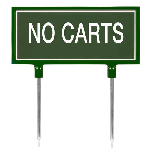 Sign - green no carts