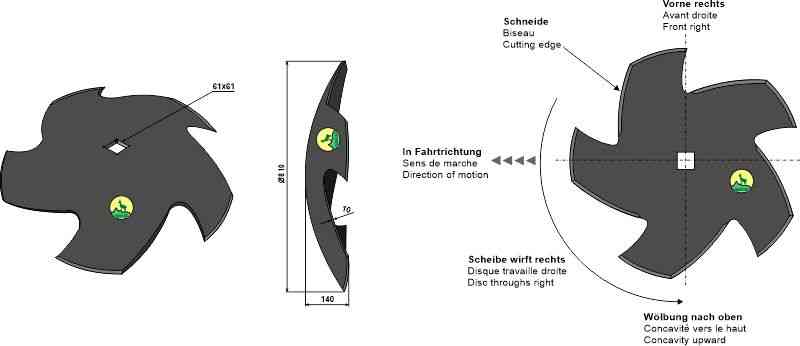 Cutting disc Ø810x10