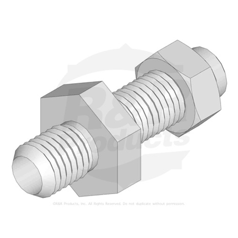 Union - bulkhead w/nut 1/2