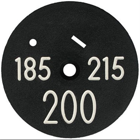 Sprinkler cap yardage marker - 3 numbers