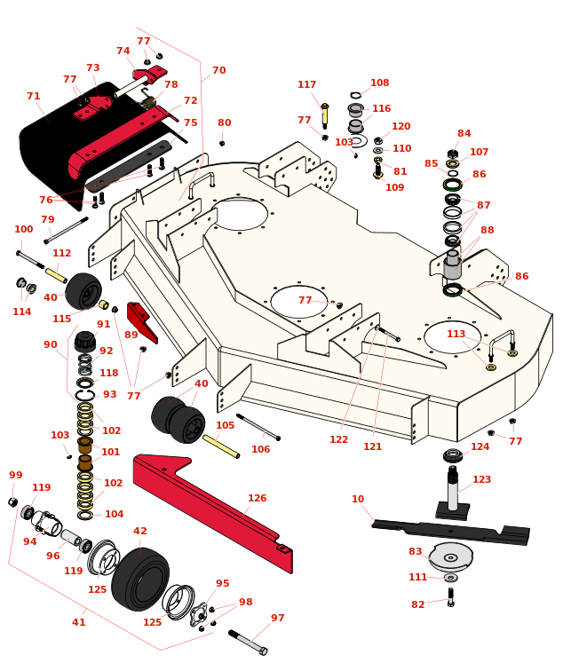 Toro Groundsmaster 3200 60in Rotary Deck - Model 31970