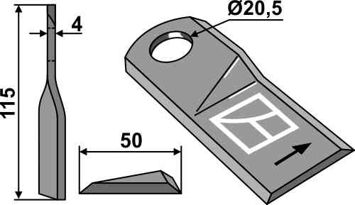 Rotary mower blade