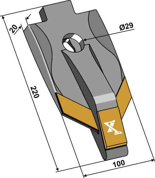 Scharspitze - Hartmetall geeignet für Kerner 1092.229 / 10-92.344