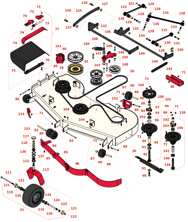 Toro Z Master Professional 5000 72in Side Discharge Deck