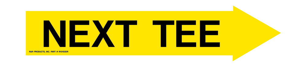 Decal - right next tee yellow/black