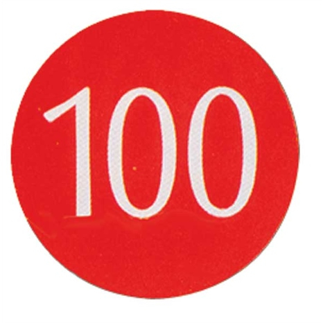 100 yardage marker - 8" - red