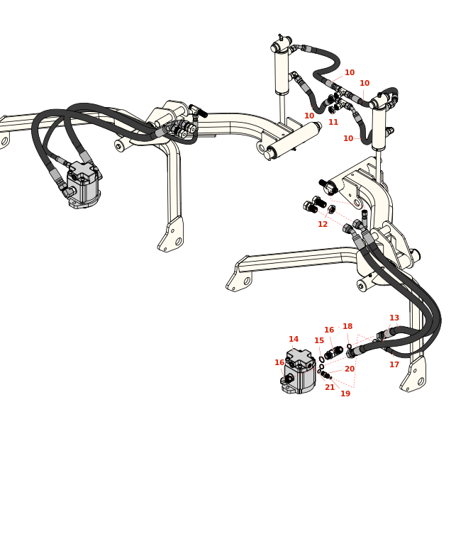 Toro Groundsmaster 4500-D Rear Lift Arm Hydraulics