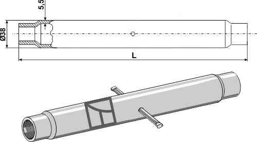 Tube M24x2,5