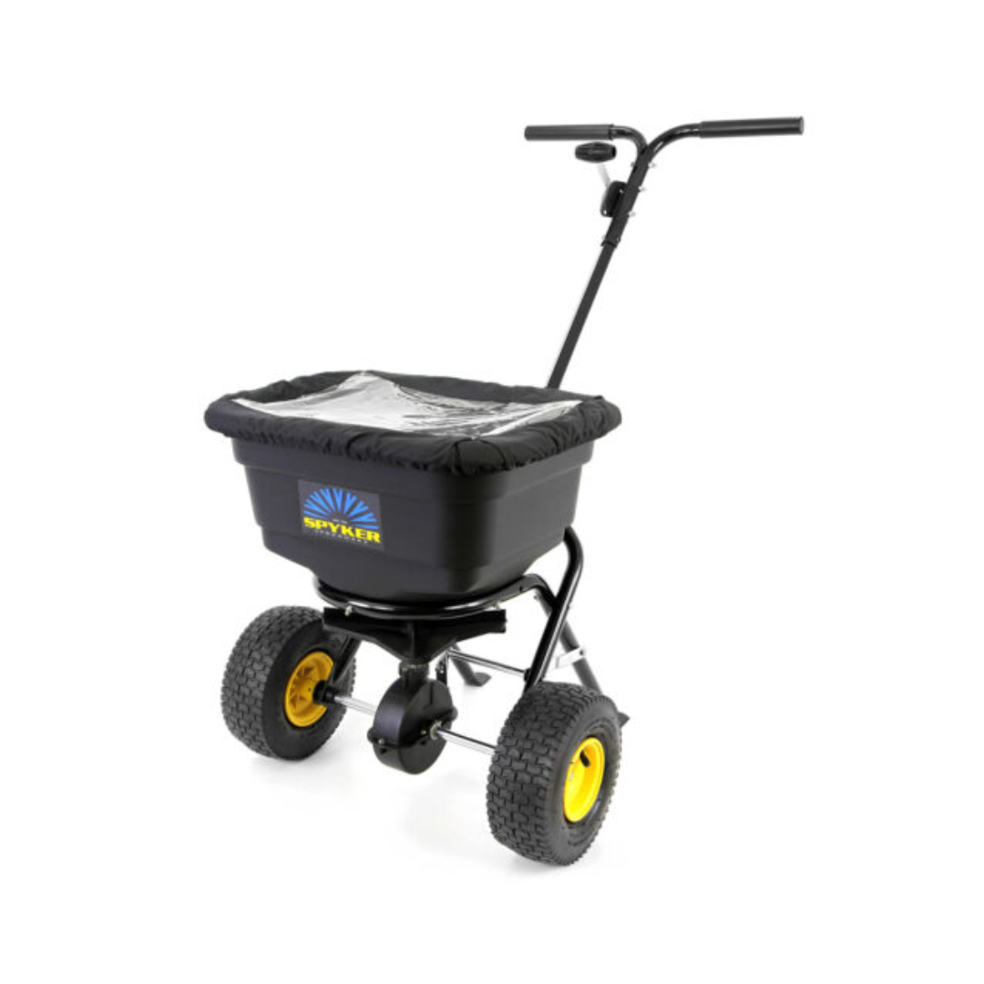 Spyker P20-5010: 50lb Light-Duty Push Broadcast Spreader for Lawns & Gardens