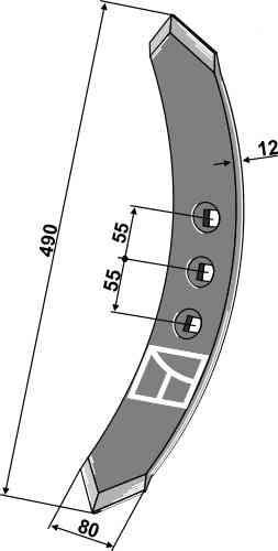 Point - 80 fitting for Väderstad 444898-1 / 444898