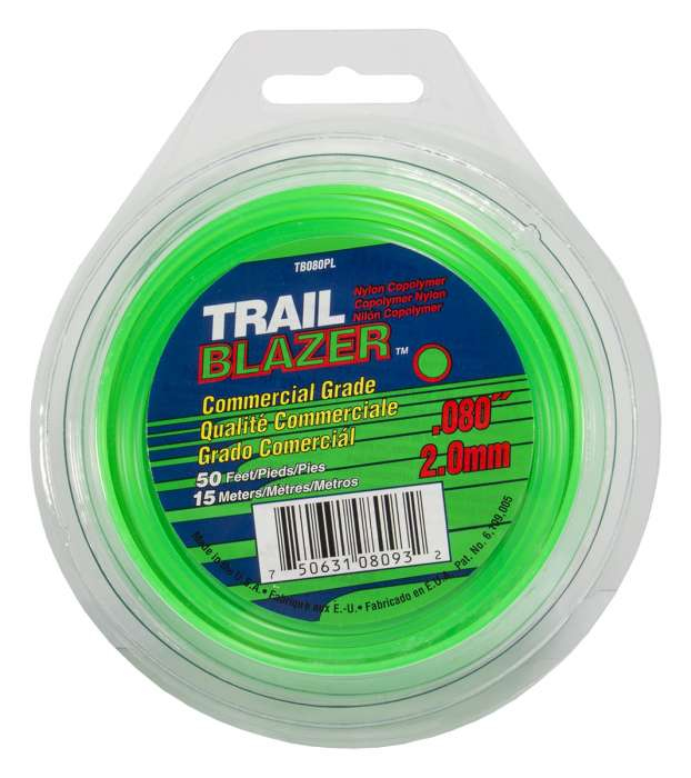 Trimmer line trailblazer™ round green 50' loop .080" / 2.0mm