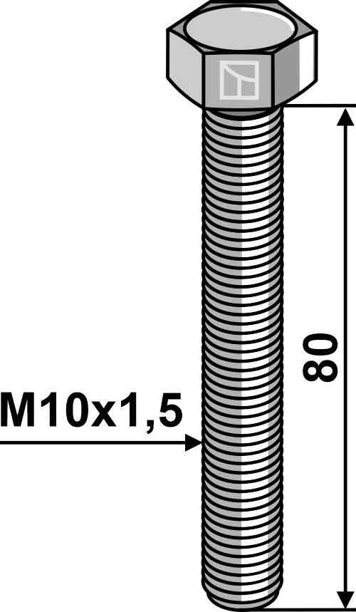 Sechskantschraube M10 ohne Mutter