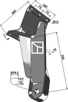 Back disc support 31-0664