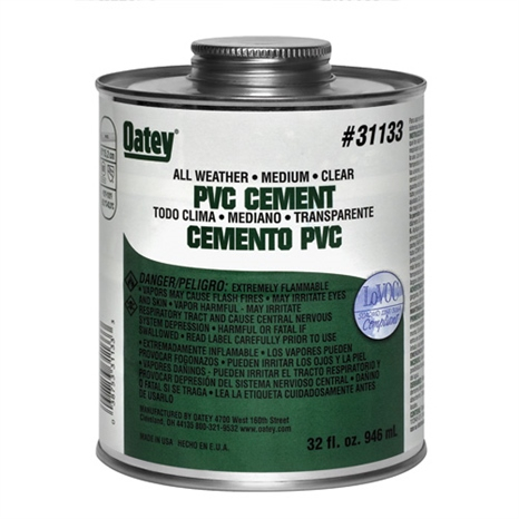 Cement - pvc 16 oz all weath