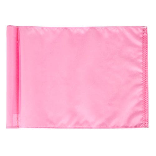 Solid color golf flag - 400d tube- pink