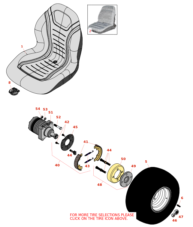 Toro Greensmaster 300 Front Wheel & Brake