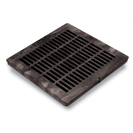 Rain bird 18 in square flat grate - black