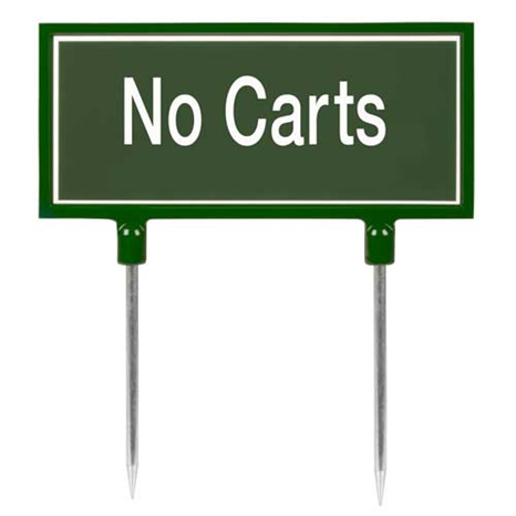 Sign - green no carts