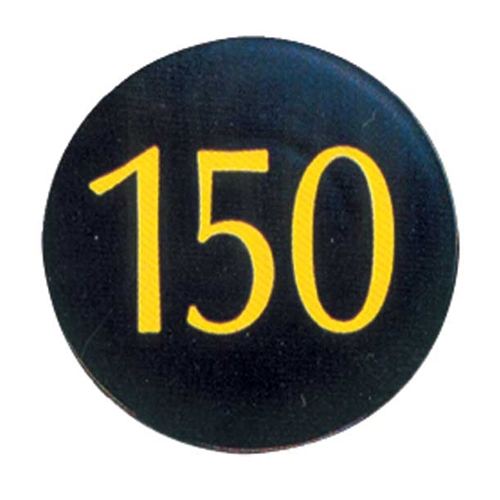 150 yardage marker - 8" - black