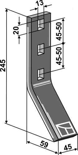 Slijtdeel passend voor Väderstad 419997-1