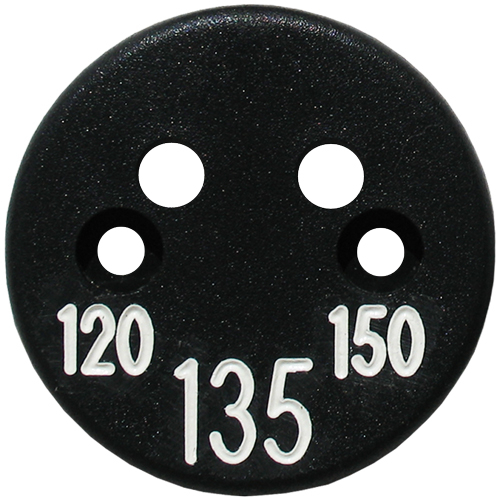 Sprinkler cap yardage marker - 3 numbers