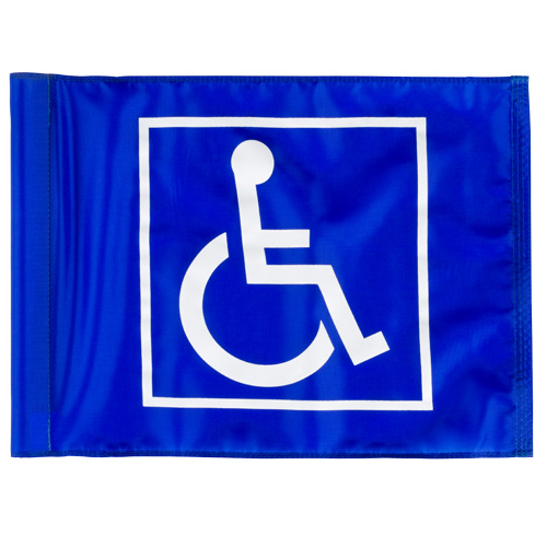 Flag - cart id handicap - blue/white