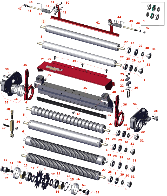 Toro Greensmaster TriFlex 3400 Dethatching Reel & Frame