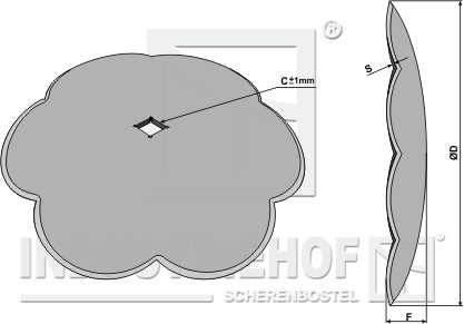 Cloverleaf disc Ø720x7