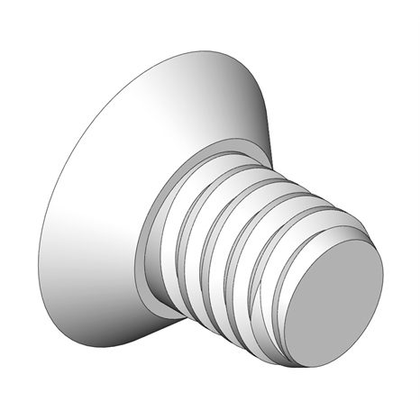 Screw - 1/4-20x3/8 fl hd scs ss