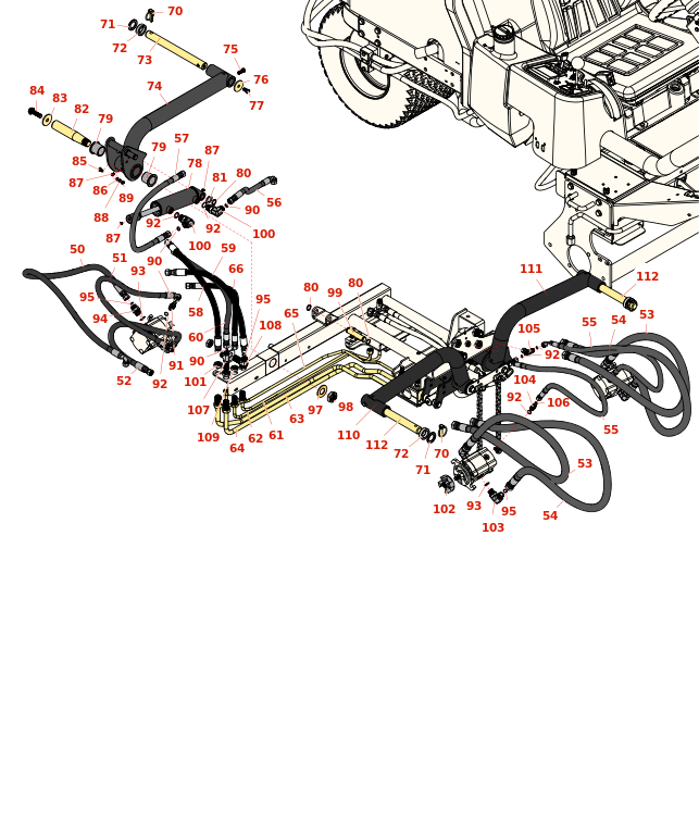 Toro Reelmaster 3100-D Rear Lift Arm & Reel Motors