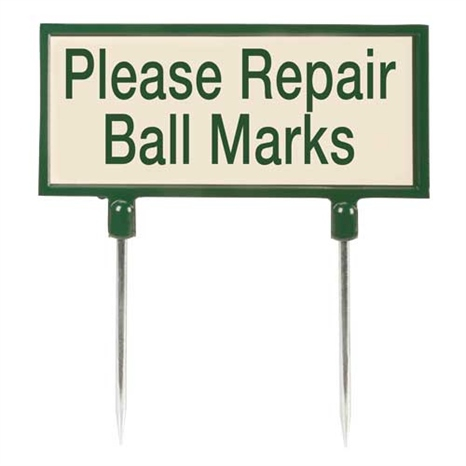 Sign - tan repair marks