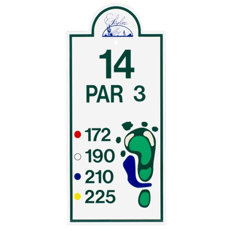 Sign - tee 12in x24in w/48in pole / base