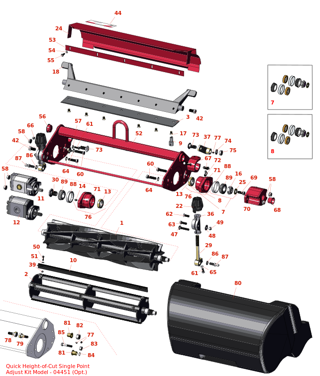 Toro Greensmaster 3050 Reel & Bedknife