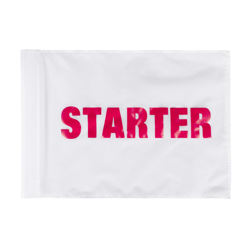 Flag - cart id starter - white / red