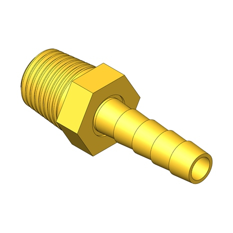 Swivel - barb 1/4 x 1/4